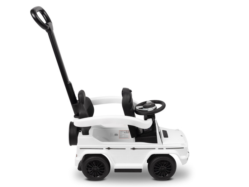 Машинка для катання Caretero (Toyz) Mercedes G350 D з батьківською ручкою White, Фото 6