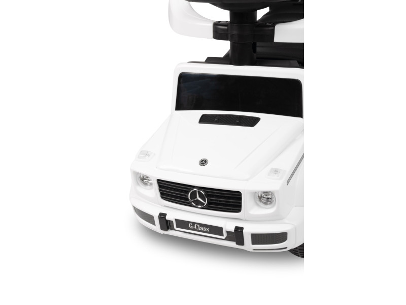Машинка для катання Caretero (Toyz) Mercedes G350 D з батьківською ручкою White, Фото 7