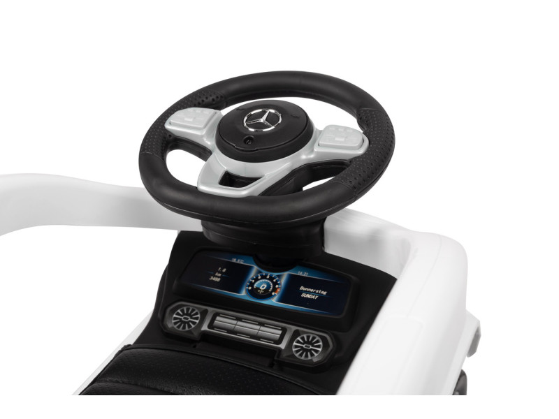 Машинка для катання Caretero (Toyz) Mercedes G350 D з батьківською ручкою White, Фото 10