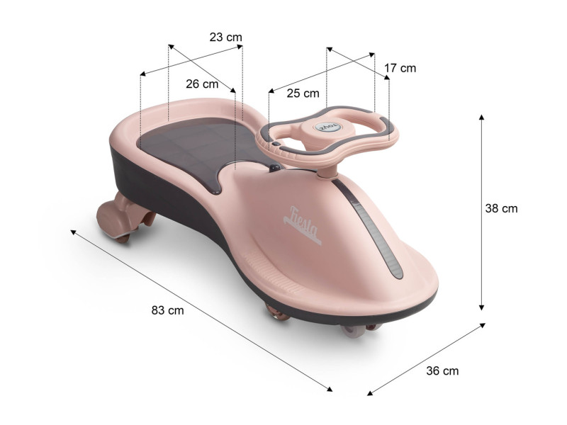 Дитяча інерційна машинка каталка Caretero (Toyz) Fiesta Beige Purple, Фото 11