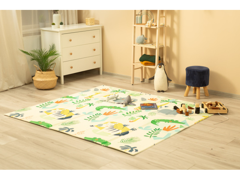 Детский двухсторонний термоковрик 200 х 180 см Toyz (Caretero) Сафарі, Фото 6