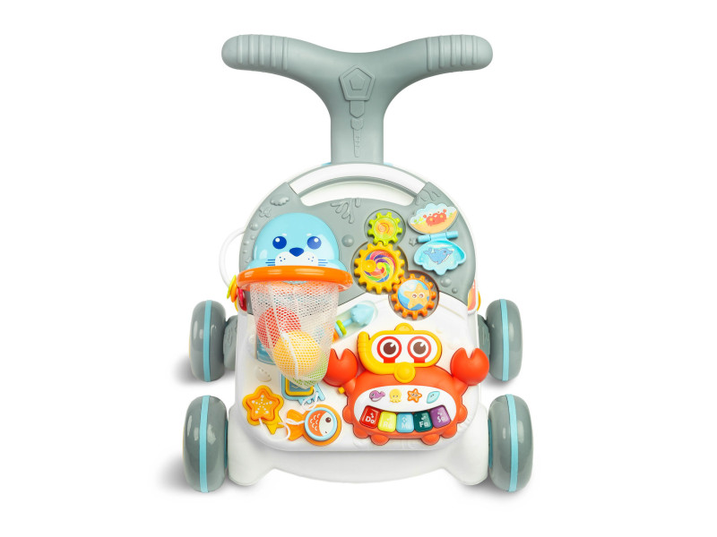 Ходунки-каталка ігровий розвиваючий столик 2 в 1 Caretero Spark, Фото 3