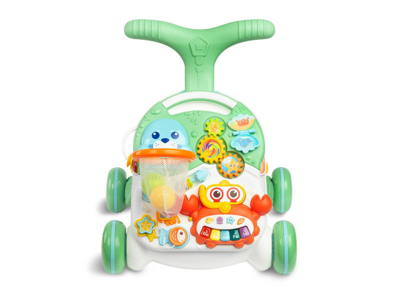 Ходунки-каталка ігровий розвиваючий столик 2 в 1 Caretero Spark, Фото 3