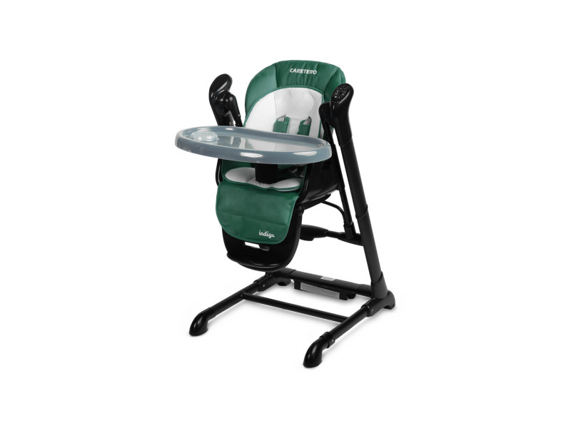 Стільчик для годування + гойдалка 2 в 1 Caretero Indigo Black Green, Фото 1