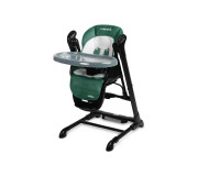 Стільчик для годування + гойдалка 2 в 1 Caretero Indigo Black Green