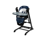 Стільчик для годування + гойдалка 2 в 1 Caretero Indigo Black Navy