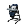 Стільчик для годування + гойдалка 2 в 1 Caretero Indigo Black Navy
