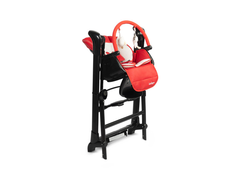 Стільчик для годування + гойдалка 2 в 1 Caretero Indigo Black Wine, Фото 7