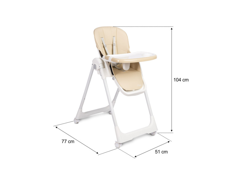 Стільчик для годування Caretero Megalo Beige, Фото 7