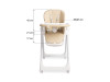 Стільчик для годування Caretero Megalo Beige, Фото 18