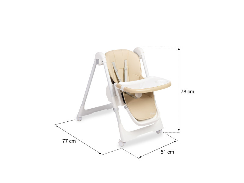 Стільчик для годування Caretero Megalo Beige, Фото 9