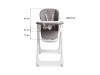 Стільчик для годування Caretero Megalo Dark Grey, Фото 16