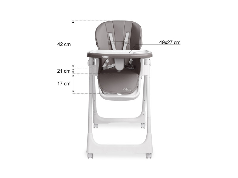 Стільчик для годування Caretero Megalo Dark Grey, Фото 6