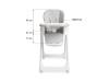Стільчик для годування Caretero Megalo Light Grey, Фото 16