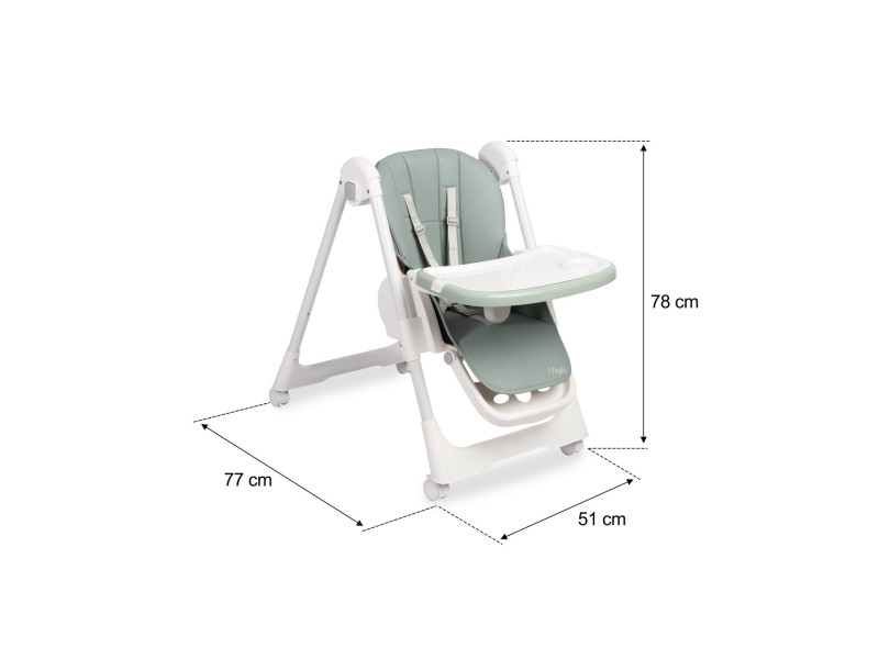 Стільчик для годування Caretero Megalo Mint, Фото 8