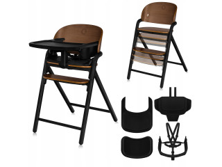 Стілець для годування Lionelo CELIA BLACK WOOD