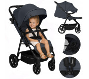 Прогулянкова коляска Lionelo IVA GREY GRAPHITE