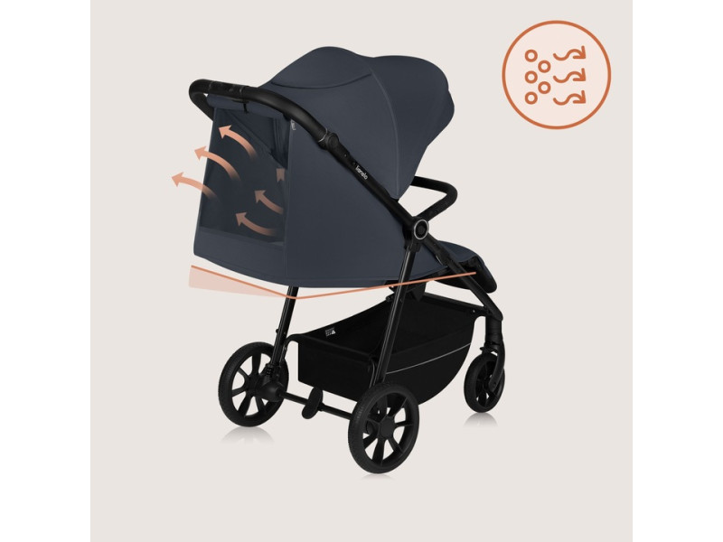 Прогулянкова коляска Lionelo IVA GREY GRAPHITE, Фото 6