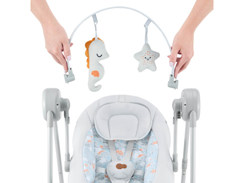 Крісло-гойдалка Kinderkraft Swingee Grey (KBSWIN00GRY0000), Фото 7