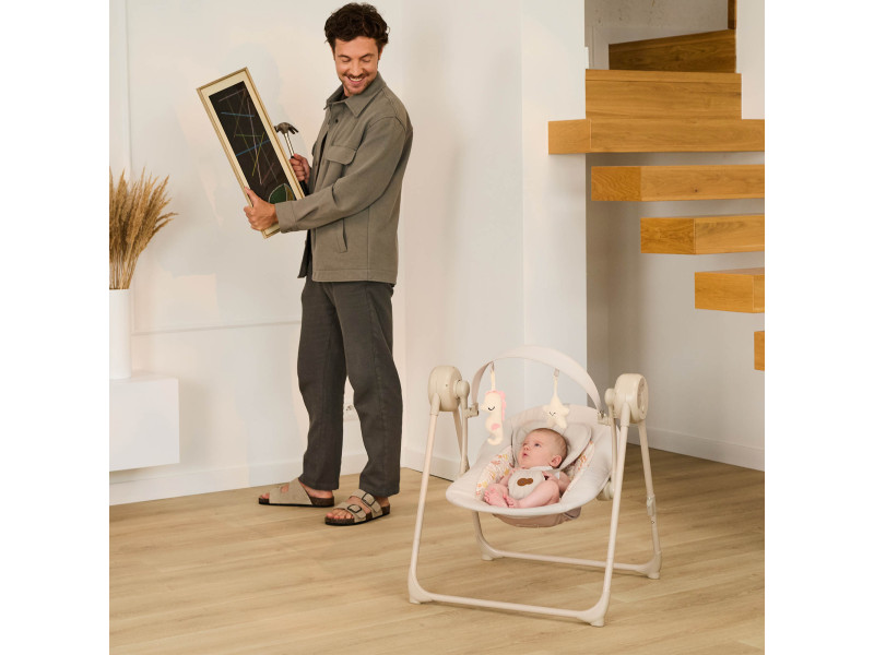 Крісло-гойдалка Kinderkraft Swingee Grey (KBSWIN00GRY0000), Фото 10