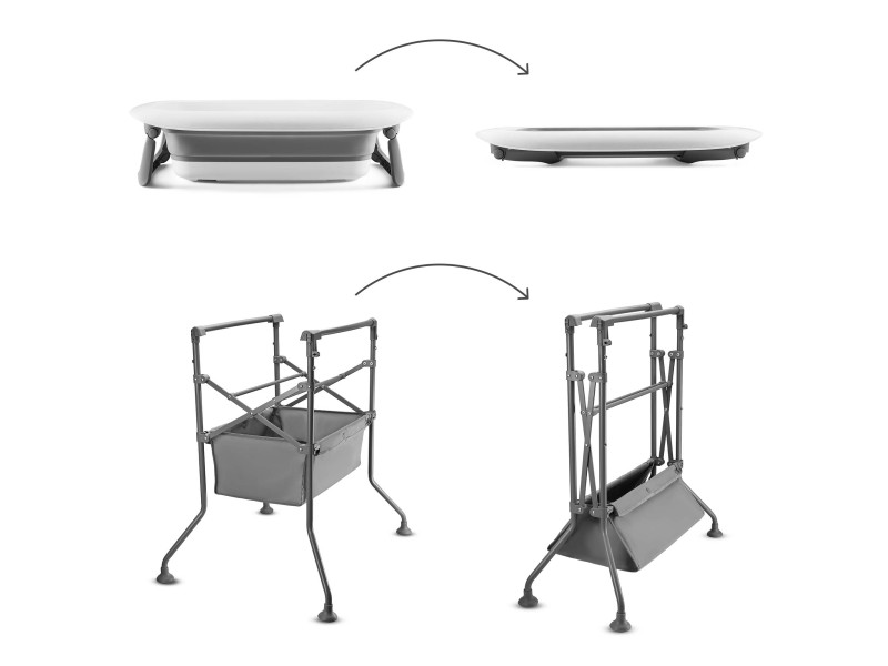 Столик для пеленання з ванночкою Kinderkraft Bubbly Grey (KABUBB00GRY0000), Фото 3