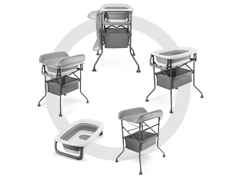 Столик для пеленання з ванночкою Kinderkraft Bubbly Grey (KABUBB00GRY0000), Фото 6