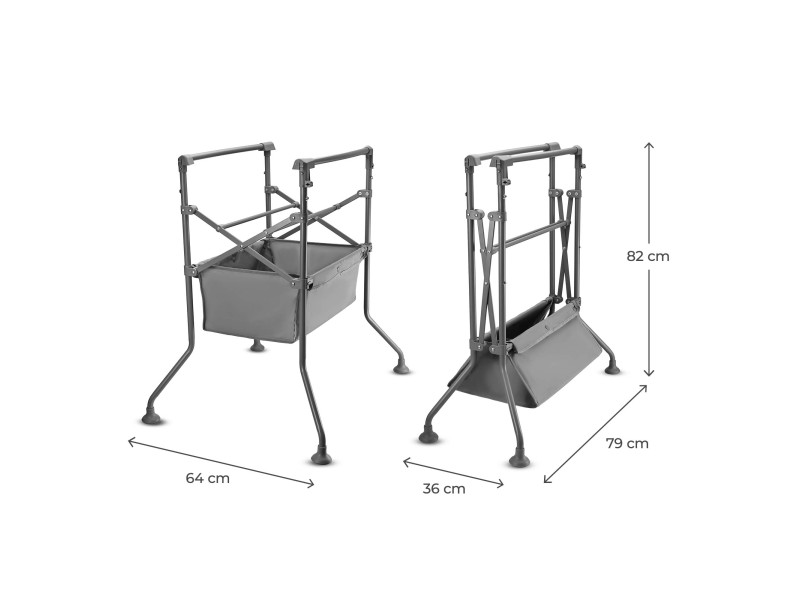Столик для пеленання з ванночкою Kinderkraft Bubbly Grey (KABUBB00GRY0000), Фото 10