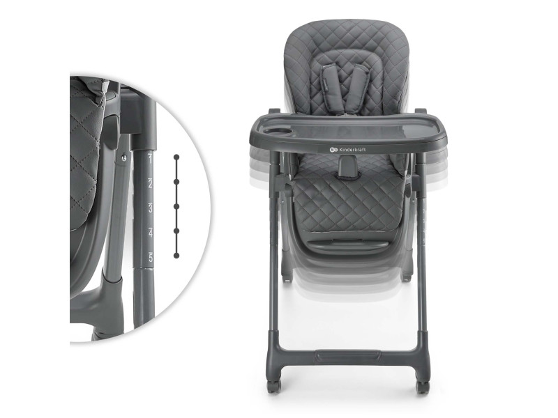 Стільчик для годування Kinderkraft Tulo Grey (KHTULO00GRY0000), Фото 8