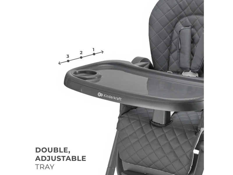 Стільчик для годування Kinderkraft Tulo Grey (KHTULO00GRY0000), Фото 9
