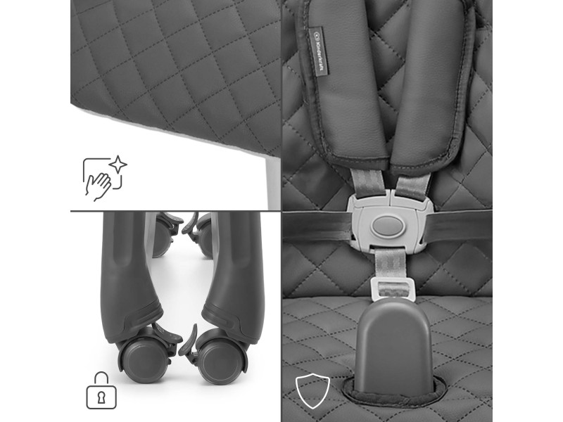 Стільчик для годування Kinderkraft Tulo Grey (KHTULO00GRY0000), Фото 10