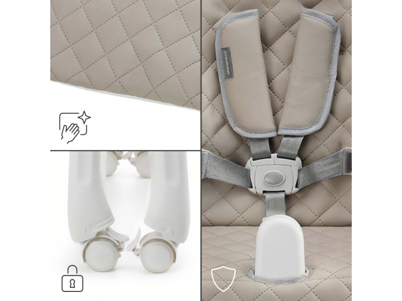 Стільчик для годування Kinderkraft Tulo Beige (KHTULO00BEG0000), Фото 10