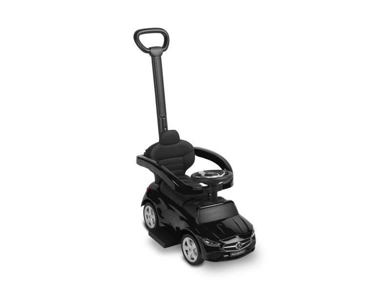 Машинка для катання Caretero (Toyz) Mercedes C-CLASS з батьківською ручкою Black, Фото 3