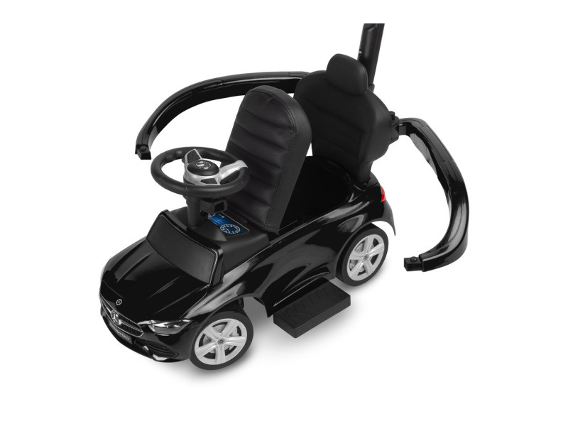 Машинка для катання Caretero (Toyz) Mercedes C-CLASS з батьківською ручкою Black, Фото 6