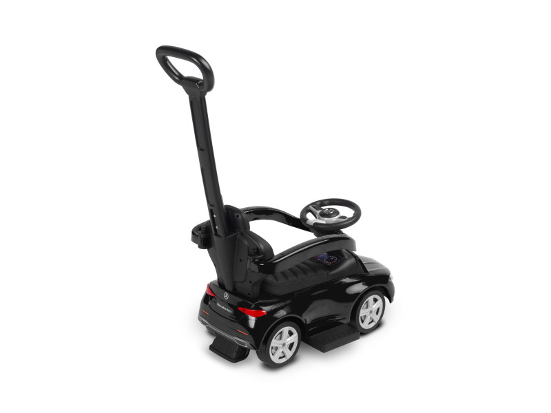 Машинка для катання Caretero (Toyz) Mercedes C-CLASS з батьківською ручкою Black, Фото 4