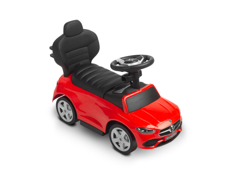 Машинка для катання Caretero (Toyz) Mercedes C-CLASS з батьківською ручкою Red, Фото 6