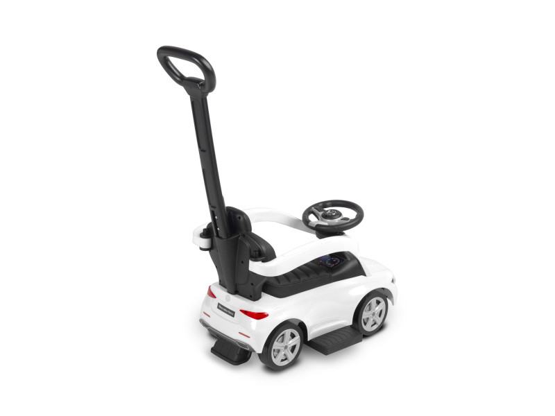 Машинка для катання Caretero (Toyz) Mercedes C-CLASS з батьківською ручкою White, Фото 4