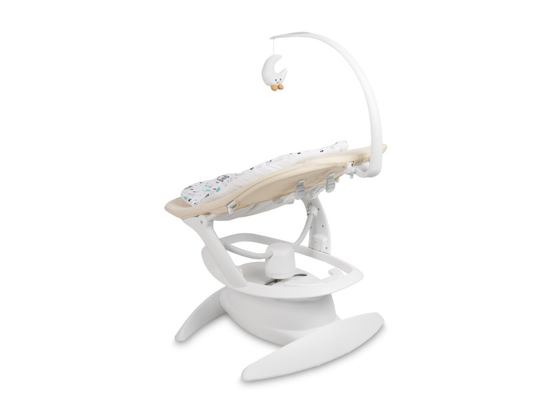 Дитячий шезлонг-гойдалка 2 в 1 Caretero Noco Beige, Фото 3