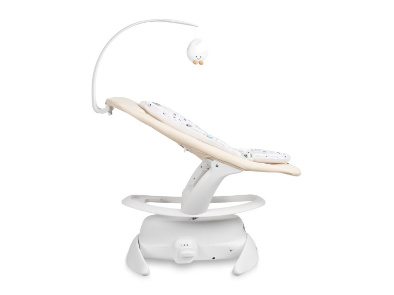 Дитячий шезлонг-гойдалка 2 в 1 Caretero Noco Beige, Фото 4