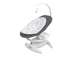 Дитячий шезлонг-гойдалка 2 в 1 Caretero Noco Graphite