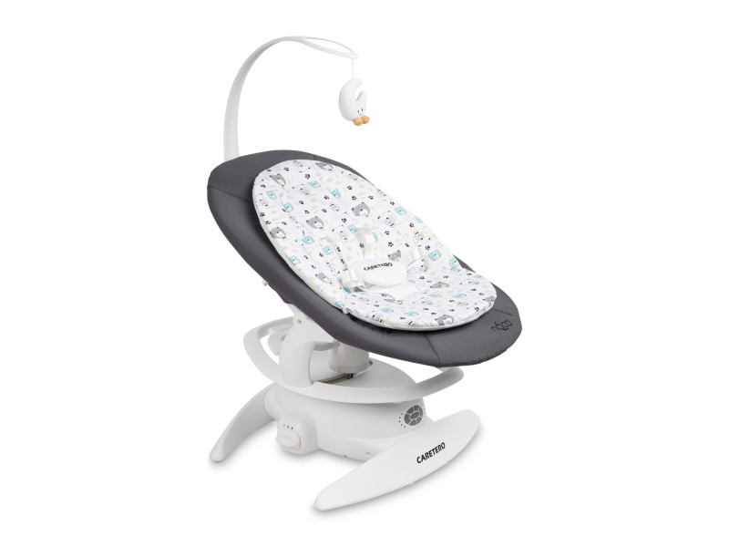 Дитячий шезлонг-гойдалка 2 в 1 Caretero Noco Graphite, Фото 3