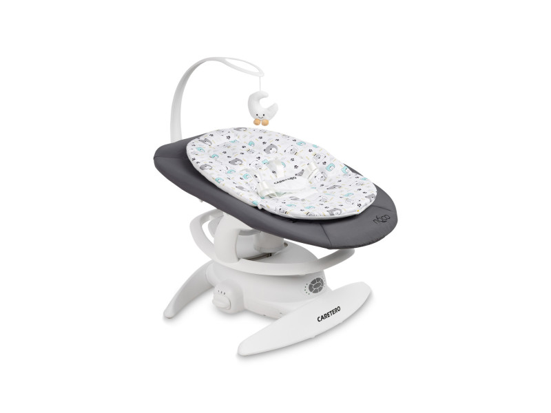 Дитячий шезлонг-гойдалка 2 в 1 Caretero Noco Graphite, Фото 7