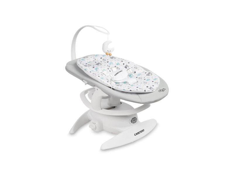 Дитячий шезлонг-гойдалка 2 в 1 Caretero Noco Grey, Фото 6