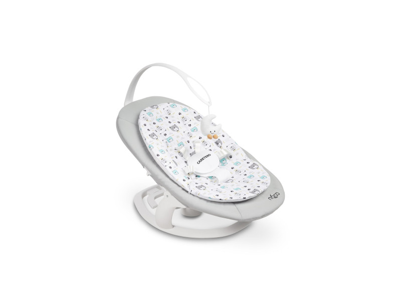 Дитячий шезлонг-гойдалка 2 в 1 Caretero Noco Grey, Фото 9
