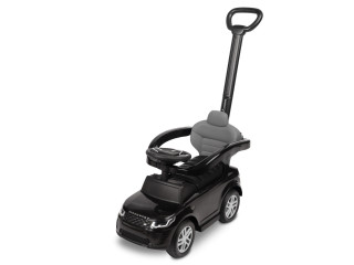 Машинка для катання Caretero (Toyz) LAND ROVER з батьківською ручкою Black