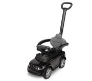 Машинка для катання Caretero (Toyz) LAND ROVER з батьківською ручкою Black