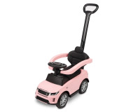 Машинка для катання Caretero (Toyz) LAND ROVER з батьківською ручкою Pink