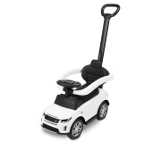 Машинка для катання Caretero (Toyz) LAND ROVER з батьківською ручкою White