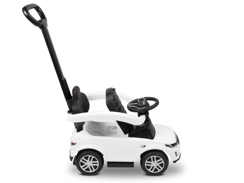 Машинка для катання Caretero (Toyz) LAND ROVER з батьківською ручкою White, Фото 5