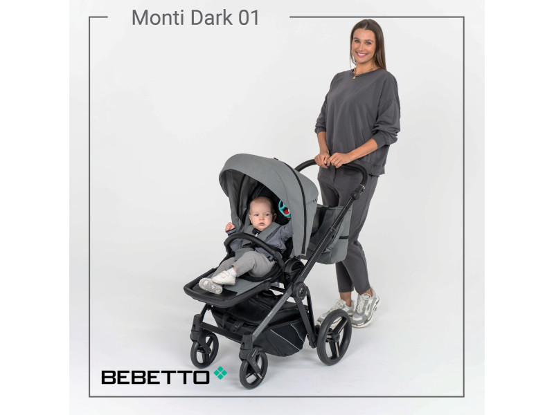 Універсальна коляска 2 в 1 Monti 01 Dark, Фото 8