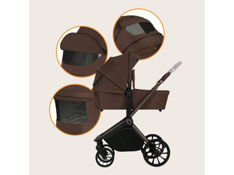 Універсальна коляска 3 в 1 Lionelo MIKA  PLUS 3IN1 MOCHA  MOUSSE, Фото 5